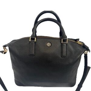 Tory Burch  handbag Black Leather  Purse Shoulderbag Tote satchel